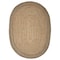 Homeroots 7 ft. Natural Toned Oval Shaped Area Rug 395174 - alternate 1
